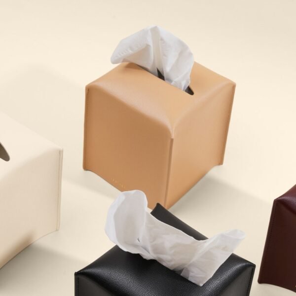 Leather Tissue Box Holder