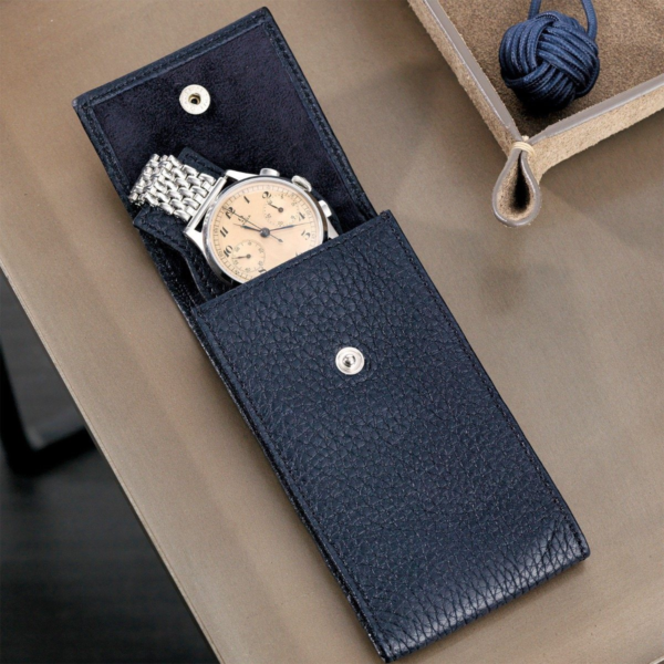 Luxury Leather Watch Pouch